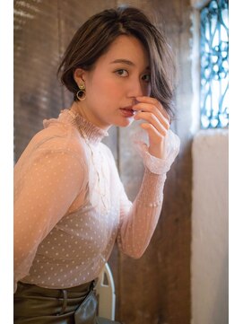 ロンドアベニール 北千住(Lond avenir) 【lond  本田奈穂美】透明感グレージュカラーボブ