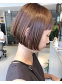 暗めカラー/レイヤーカット/マロンベージュ/くすみベージュ/田町