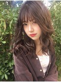 【今っぽ韓国風ヘア】小顔フレンチガーリー・ピンクブラウン