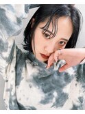 【早瀬忍　梅田中津】ダークパープル×ナチュラルボブ