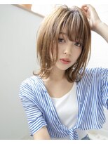 サングース(Sungoose)&nbsp;韓国風ミディ＃マロンベージュAラインボブ