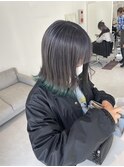ダークシルバー×ターコイズ
