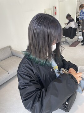 ターン ヘアー(TAAN HAIR) ダークシルバー×ターコイズ