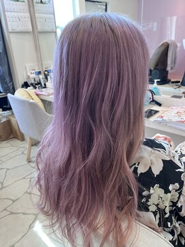 シャトン(chaton) ロング×ラベンダー