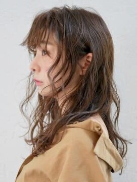 アース 三軒茶屋店(HAIR&MAKE EARTH) 三軒茶屋_レディース_ロング_コテ巻き_ブラウン_コスメパーマ
