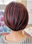 大人ショートボブ×3Dハイライト