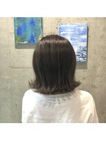 リュネッツ あざみ野店(lunettes)&nbsp;【白髪ぼかし】オリーブベージュ×外ハネボブ