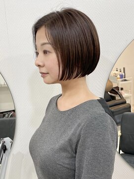 ヘアメイク シンズ レインボー(Hair Make SHIN'S RAINBOW) ショートボブ/大人巻き/ぷつっとボブ/ナチュラルモード/高松