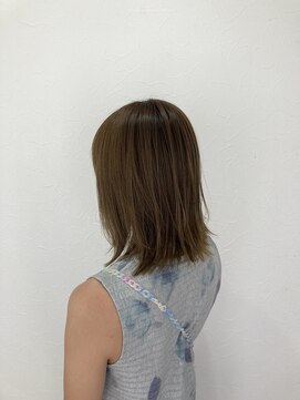 シエル 立川店(CIEL) 【CIEL 佐藤】くびれボブ　ミルクティー