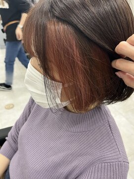 アオアクア バイ グルグル 小岩店(ao akua by GULGUL) 前髪＋イヤリングカラー