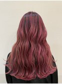 イメチェンヘアスタイル　レッドブラウン