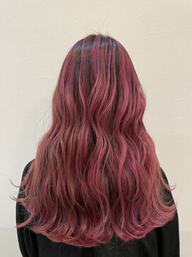 ラビス クローバー(Lovis clover) イメチェンヘアスタイル　レッドブラウン