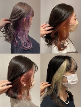アフィックス ヘア 小岩駅前店(affix hair)の写真/デザインカラーで周りと差を付けてキレイな髪色をキープ♪トレンドを抑えた提案が得意☆