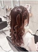 髪の毛リボン/梅田ヘアセット
