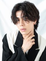 モッズヘア メン 新所沢店(mod's hair men)&nbsp;センターパート前髪パーマ束感アースカラーマッシュb新所沢