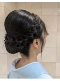 色留袖ヘア