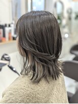アオカマクラ(a-o Kamakura)&nbsp;ミディアムレイヤー×白髪ボカシ×グレー