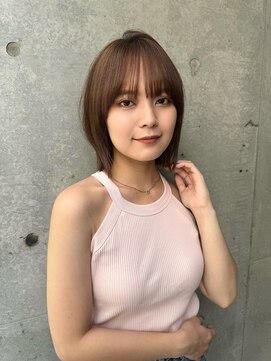 ジーナ 吉祥寺(Zina) 【山崎あゆみ】ボブ　ブラウンベージュ