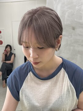 ミーム 原宿 表参道(meme) ☆ハイトーンブリーチミルクティーカラーホワイトベージュカラー