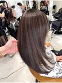 ハイライトバレイヤージュダブルカラーケアブリーチ20代30代