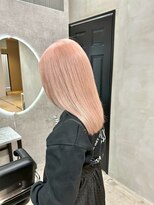 セントラル 三宮店(central)&nbsp;ロゼピンクベージュ/ダブルカラー/ケアブリーチ/髪質改善/韓国