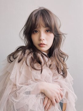 アルバム 銀座(ALBUM GINZA) ロングおくれ毛韓国ヘア前髪カット_F20656