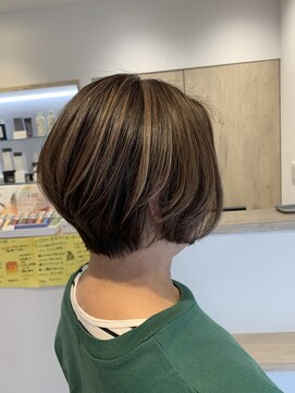 ルルバイアズール 草加店(LULU by azule) ナチュラルハイライト、白髪ぼかし、ベージュ【草加】