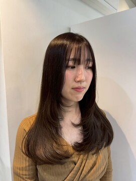 イチエ(ICHIE) レイヤーカット*セミロングヘア*前髪カット*顔周りレイヤー