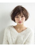 抜け感ナチュラルショートボブ