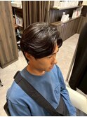 スパイラルパーマ メンズ髪型 メンズガイルヘアマレットヘア