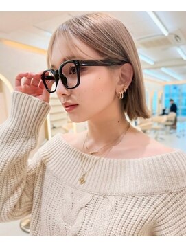 サンドパールス 仙台店(sand PALCE) 髪質改善/大人ガーリー/似合わせカット/ショートボブ前髪/仙台