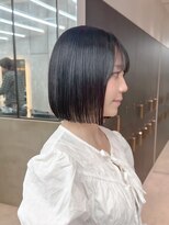 ロンドシエル 横浜(Lond ciel)&nbsp;イメチェン外ハネボブ美髪ワイドバングミディアムレイヤーカット