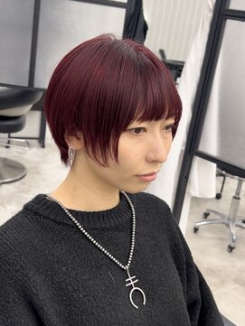 シーバイスリー 綱島(C×3) 赤髪/ボルドーカラー/チェリーレッド/カシスピンクカラー/艶髪