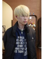 エディ(Edy)&nbsp;メンズマッシュケアブリーチ抜きっぱなしブロンド眉毛カット