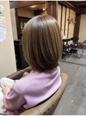 ワンホンレイヤー/ミルクティーブロンド/ダークブルー/弥富