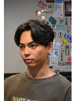 ツーエイチ 新宿(2H) 新宿/センターパート/メンズヘア/新宿理容室/かきあげショート