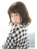 【salon de MiLK原宿】ミディアムフェザーボブ