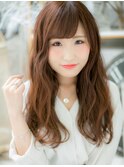大人フェミニン♪くせ毛風ゆるふわ小顔ロングa