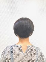 クオリス 上福岡店(QUALIS)&nbsp;暗めカラー/白髪染め/前下がり/小顔ショートボブ/黒髪/ショート