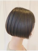 【ORO】ツヤ感重視のココアブラウンボブ　　　さがら