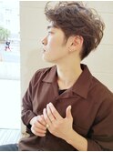 アップバングニュアンスパーマ　野村恵子
