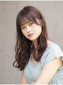 ゆる巻きヘア