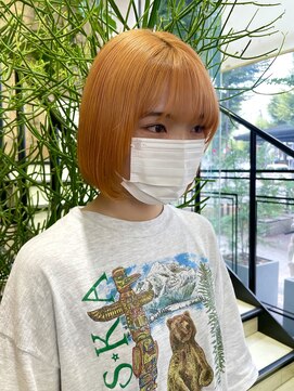 ゼスト 吉祥寺店(ZEST) 【初ブリーチでオレンジベージュ】　zest吉祥寺　青木桜