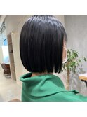 切りっぱなしボブ