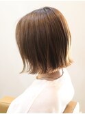 顎ラインボブ/ベージュカラー