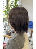 《緑橋/城東区/女性サロン》切りっぱなし×オリーブカラー