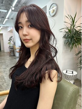 アル 心斎橋(alu) ココアベージュ/センターパート/小顔に見せるヘア