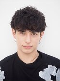 無造作スパイラルパーマ
