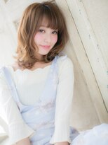 クオーレ ヘア アンジュ 水戸店(CUORE HAIR ange)&nbsp;水戸/イルミナカラー/マチルダボブ/ピンクベージュ/前髪c