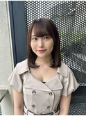 【salon de MiLK 原宿】ミディアムミントベージュカラー